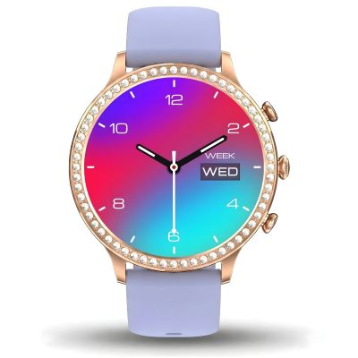 8. Smartwatch Gravity Rose Gold Strap and Bracelet GT5-7