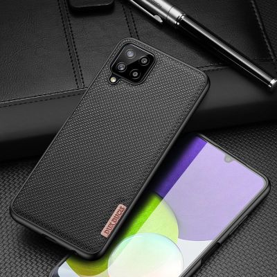 16. Dux Ducis Fino case covered with nylon material for Samsung Galaxy A22 4G gray