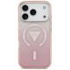 3. Guess IML Gradient Triangle Logo MagSafe Case for iPhone 17 Pro - Pink