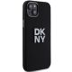 4. DKNY Liquid Silicone Metal Logo iPhone 15/14/13 Case - Black