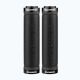 2. Rockbros 40210003001 microfiber bicycle handlebar grips - black