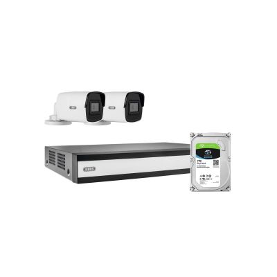 4. ABUS PoE-Video-Set: 2 Mini-Tube Cameras + NVR 4Ch.TVVR36402D