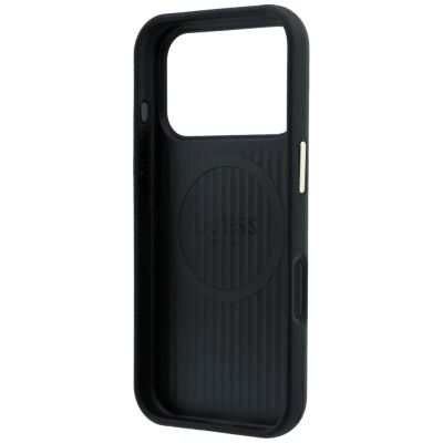 7. Guess Kevlar Triangle Logo MagSafe Case for iPhone 17 Pro / 18 Pro - Black