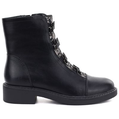 2. Women's winter ankle boots on a block black M.Daszyński SA252-16 SA252-1