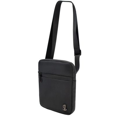 2. PU Shoulder Bag P8312-0, Black, SEMI LINE
