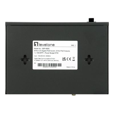 5. LevelOne GB PoE+ Switch 6-Port 65W 10Gbps