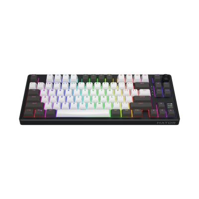 16. HATOR Skyfall Pro Wireless 80 Gaming Keyboard USB + RF Wireless + Bluetooth QWERTY US English Black, Gray
