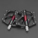 4. Rockbros 2020-12BBK Platform Aluminum Bicycle Pedals - Black