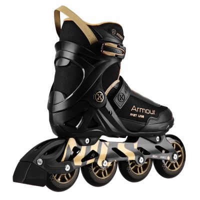 3. NILS Extreme NA22151 ARMOUR roller skates black and gold size 44