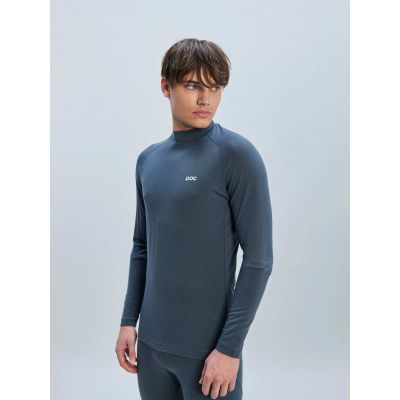 2. POC M's Layer Merino Mock Neck Jersey Gray