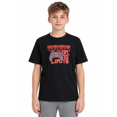 3. Boy's printed T-shirt 4F 4FJWAW26TTSHM3517-20S