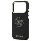 6. Guess Grained & Big Resin Logo Case for iPhone 18 Pro / 17 Pro - Black