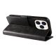 5. Leather Book Case for iPhone 16 Pro Max - black