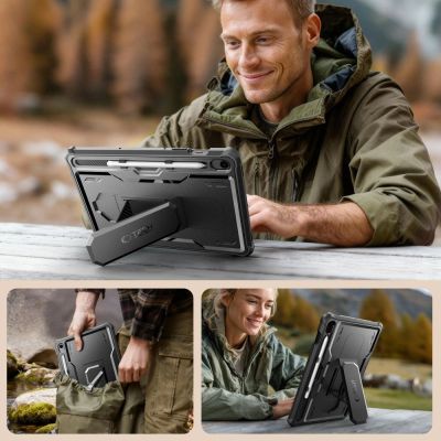3. Tech-Protect Kevlar Pro Case for Samsung Galaxy Tab S9 - Black