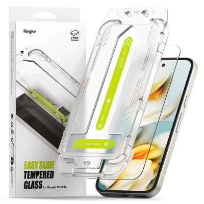 Ringke Easy Slide 2-pack tempered glass for Google Pixel 9A