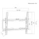 4. MACLEAN TV MOUNT / HANGER 37-86'' MACLEAN TV MOUNT / HANGER, MAX VESA 600X400, 37-86", UP TO 45KG, BLACK, TILT ADJUSTMENT