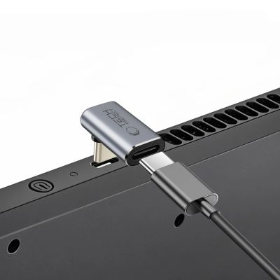 9. Tech-Protect Ultraboost AA03 USB-C Angled Adapter - Gray