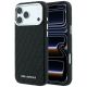 Karl Lagerfeld Grained Allover Logo Metal Elongated MagSafe Case for iPhone 17 Pro / 18 Pro - Black