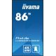 3. iiyama LH8665UHSB-B1 flat screen, 86 inches, 215.9 cm