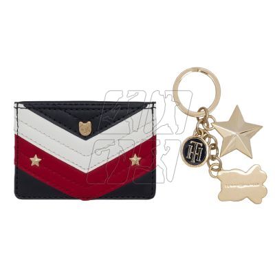 4. Tommy Hilfiger Mascot Leather keychain + case