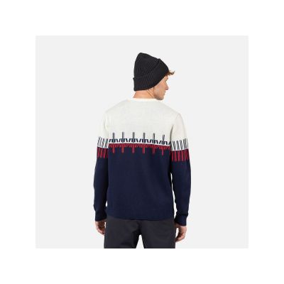 3. ROSSIGNOL PATTERNED CN SWEATER navy blue