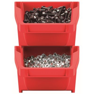 6. BINEER SHORT WORKSHOP BIN SET 8 PCS RED KISTENBERG