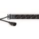 4. Digitus DN-95437 PDU Power Distribution Unit 9 x Network Sockets 1U Black, Silver