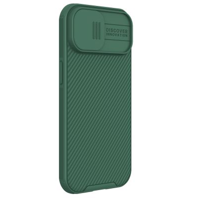 5. Nillkin CamShield Pro Magnetic Case for iPhone 15 Plus with Camera Protector - Green