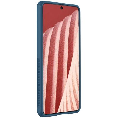 6. Nillkin Super Frosted Shield Pro durable case cover for Samsung Galaxy A73 blue
