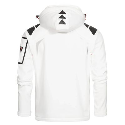 8. Geographical Norway Techno MEN 056 BS3 men's sports jacket, quick-drying, with hood, white (WU1060H/GN)