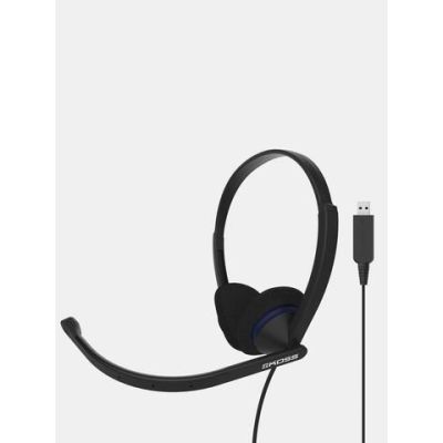 4. Koss CS200 USB Wired On-Ear Headphones Microphone Black