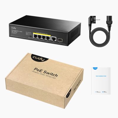 3. Cudy GS1005PTS1 Gigabit Ethernet (10/100/1000) Network Links PoE Support Black