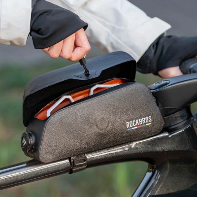 3. Rockbros AS-134 ROAD TO SKY 0.9L Frame Bag Waterproof - Black