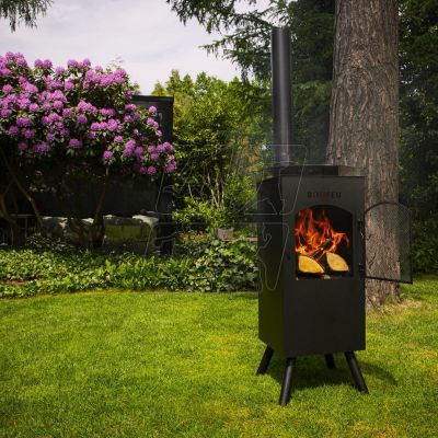 7. BonFeu BonCarré Garden Fireplace Black 3503