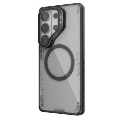 2. Nillkin Iceblade Prop Magnetic Case with Camera Cover and Stand Compatible with MagSafe for Samsung Galaxy S26 Ultra - Transparent Black