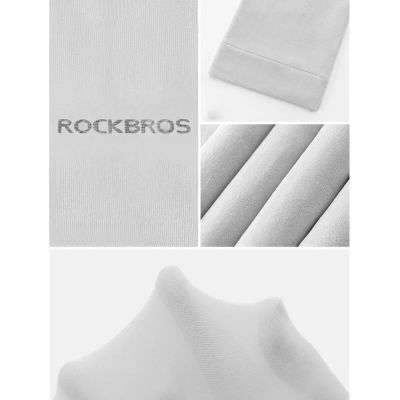 5. Rockbros XT9002W cycling sleeves - white (2 pcs.)