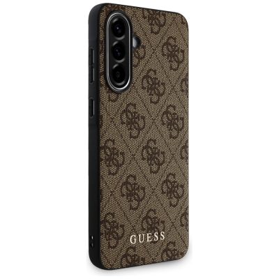 3. Guess 4G Metal Gold Logo Case for Samsung Galaxy A36 - Brown