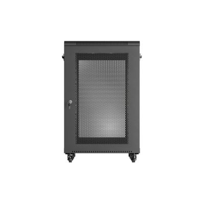 19. LANBERG FLOOR CABINET 18U 600X600 BLACK