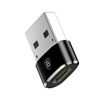 6. Baseus Mini USB-C to USB-A adapter - black