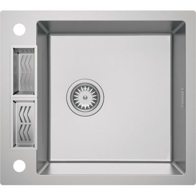 Single-bowl steel sink
