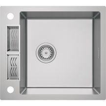 Single-bowl steel sink