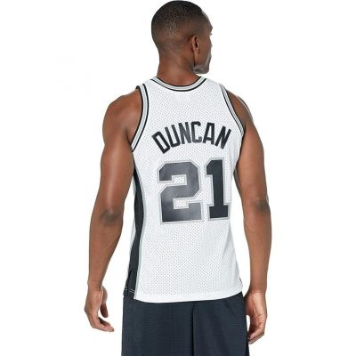 3. Mitchell & Ness Men's San Antonio Spurs NBA Swingman Jersey Duncan SMJYCP19247-SASWHIT98TDU