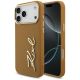 Karl Lagerfeld Karl Script Logo Case for iPhone 17 Pro Max - Brown