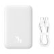 7. Baseus Airpow 6000mAh 20W Power Bank with Baseus Simple USB-C Cable (20V/3A) 30cm - White
