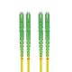 Helos 254650 InfiniBand/Fiber Optic Cable 0.5m E-2000 (LSH) E-2000/APC Yellow