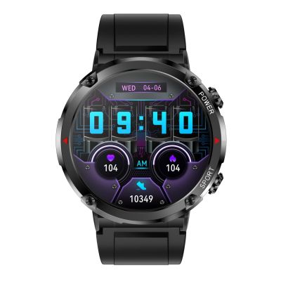 5. Gravity GT21-4 Smartwatch + Black Silicone Strap