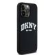 4. DKNY Liquid Silicone White Printed Logo MagSafe iPhone 13 Pro Max Case - Black