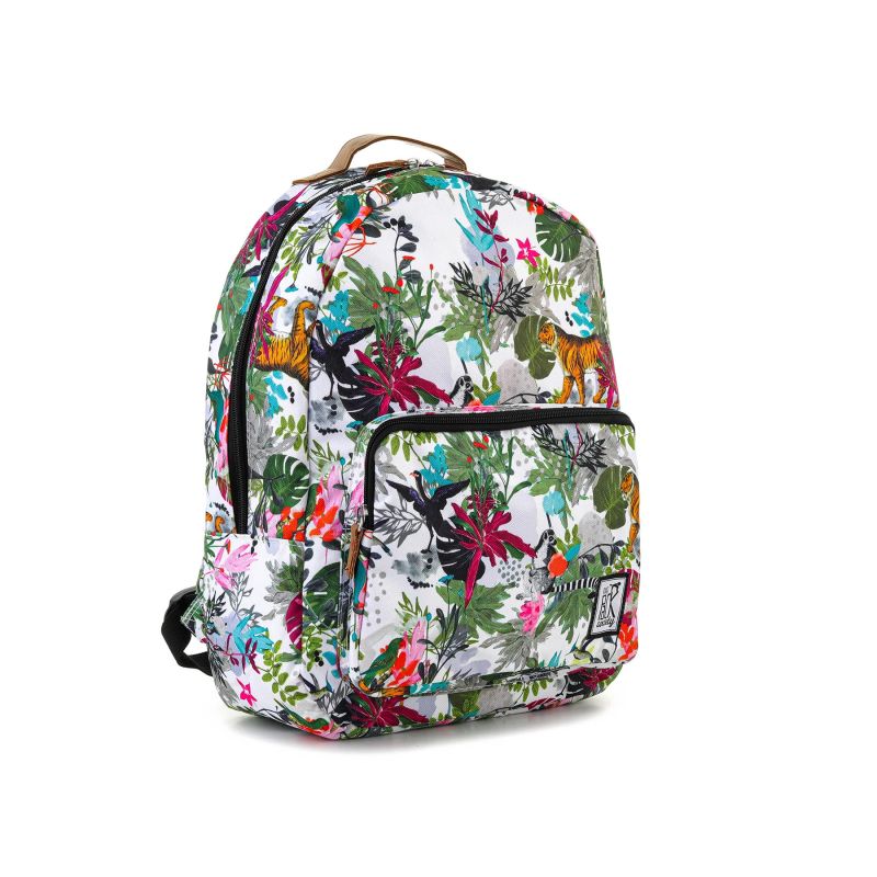 3. THE SOCIETY PACK XCLASSIC BACKPACK MULTICOLOR JUNGLE ALLOVER 181CPR702-90