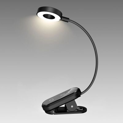 3. Tech-Protect LL100 Wireless Lamp with Clip + USB-A / USB-C Cable 30 cm - Black