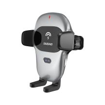 Dudao Automatic Car Holder with Built-in Qi 15W Wireless Charger Gray (F20xs)